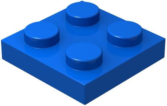 Classic Blue Plates Bulk, Blue Plate 8x16, Building Plates Flat 20 Pcs, Compatible with Parts and Pieces: 8x16 Blue Plates(Color: Blue)