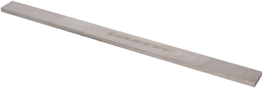 Auniwaig Lathe HSS Square Cutting Tool Bits Bar Rectangular Lathe Fly Cutter Mill Blank 3mm x14mm x200mm 1pcs