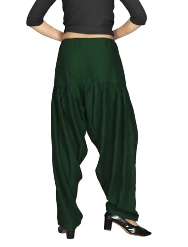 Image of FASHION GALLERY Women's Rayon Relaxed Fit Patiala Salwar with Full Length Drawstring Closure Type and Flexible Waist | Patiala Pant for Woman Free Size Fit Upto XXL