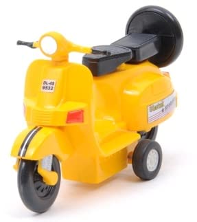 OFFPHATE Plastic Toy Two Wheeler Colorful scooty Bike for Kids, Pull Back Action Toys, with Soft Edges. Pack of 1, Weight Around 100 Grams & Length 10 CM. (13 cm) (B0CQ85PNZW) Amazon Price History, Amazon Price Tracker