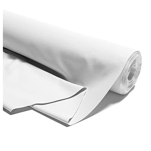 Stoff Meterware Baumwollstoff 0.5 M x 160 cm - Stoffe zum nähen aus reine baumwolle fabric futterstoff dekostoff für patchwork canvas und sewing nähstoff Oeko-Tex 3. Weiß