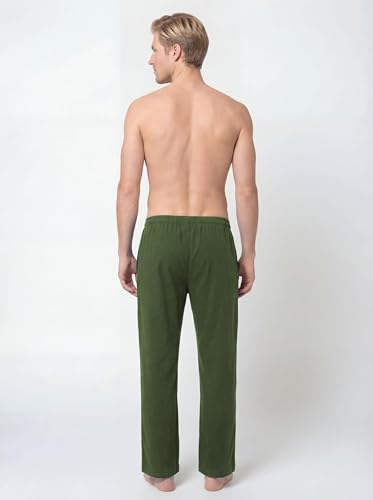 Image of Andrew Scott Men's Cotton Lounge Pants | Sleep Pajama Bottoms| Multi Packs | Drawstring & Pockets