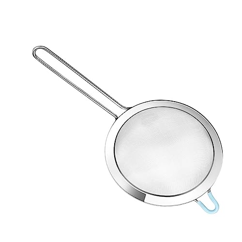 SOLUSTRE 1Set Mesh Sieve Multi Function Flour Strainer for Baking Kitchen Accessory for Sifting Flour Cocoa and More Easy to Clean and Store