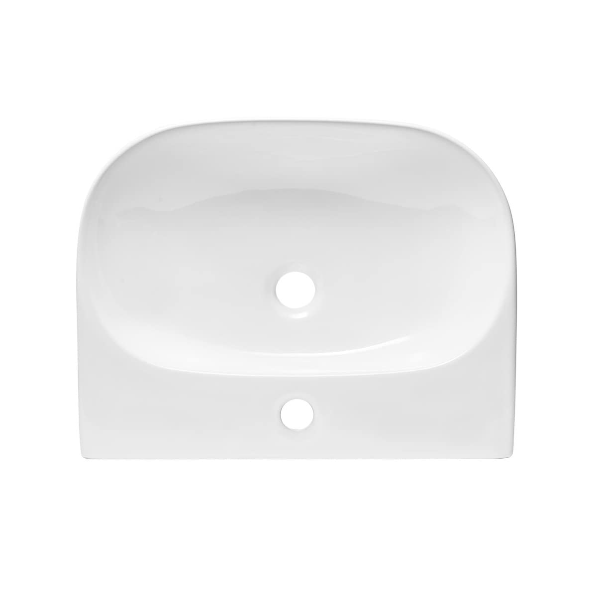 Swiss Aqua Technologies Brevis Lavabo colgante con orificio para grifería, 50 x 38,5 x 12 cm (SATBRE5038R) - SATBRE5038R