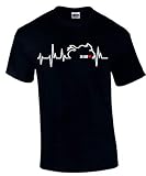 sehr angenehmer Tragekomfort ZX-10R T-Shirt Herzschlag Tuning Ninja, T-Shirt Motorrad Biker Treffen Motorrad (XXXL)