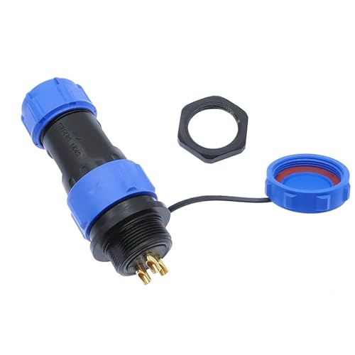 Conector SP21 de tuerca trasera de 4 pines estanco IP68 modelo SP2110 5
