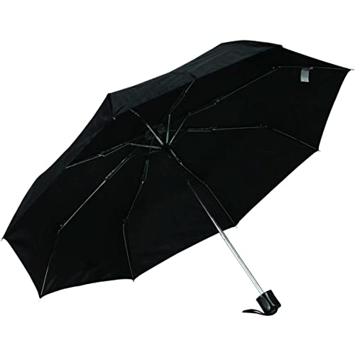 Guarda-Chuva, Yangzi, Cabo Reto, Mini, Preto, 27 cm