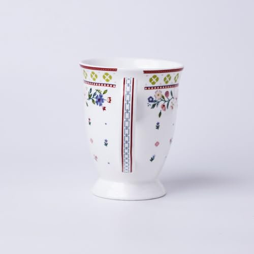 Image of Clay Craft x Magique by The Wishing Chair : Indian Summer - Coffee Mug | 300 ml | Handcrafted Floral Cup | Elegant Lightweight Coffee Mug | Microwave & Dishwasher Safe | Milk Mug