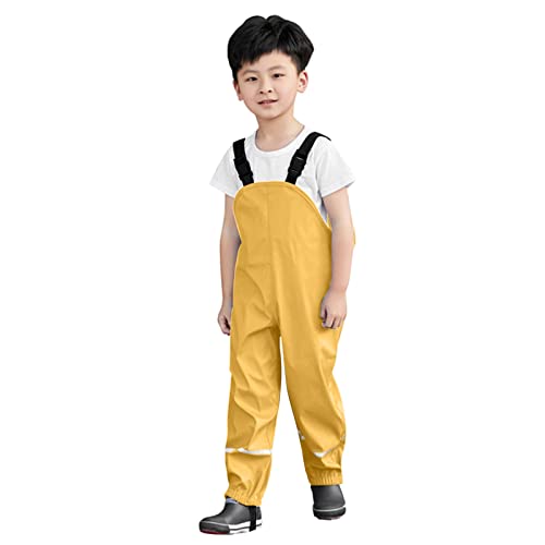 Waterproof Puddle-Dry Rain Pants for Toddlers Girls Boys Rain Bibs Kids Overalls Mud Pants Dirty Rain Pants Boys2