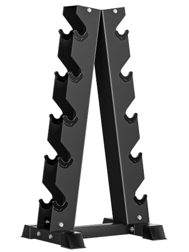 HANDBODE 5-Tier A-Frame Dumbbell Rack