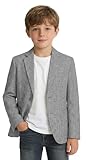 Boy Lightweight Blazer Kids Linen Jacket Wedding Gray Suit Blazers for Boys Casual Sport Coat Fashion Coats for Prom 4