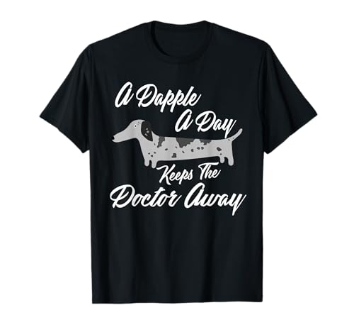 DAPPLE DACHSHUND T-SHIRT GIFT, Funny Weiner Dog Shirt Dapple T-Shirt