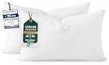 Utopia Bedding Cuscini, Imbottitura per Cuscini, Tessuto Misto Cotone Cuscini Divano, Cuscino Interno (2, Bianco, 30x50 cm)