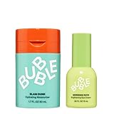 Bubble Skincare Glow Essentials Duo – Slam Dunk Hydrating Moisturizer 50ml and Morning Rays Brightening Eye Cream 15ml for Nourished Skin and Under-Eye Radiance