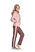 Consult-Tex DAMEN hausanzug, Freizeitanzug, Jogginganzug für Frauen. Mit Langarm, Reißverschluß und Kapuze aus Baumwolle - PE DW100bordo Gr.: 40/42