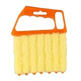 UTTASU Blind Cleaning Brush Für Klimaanlage Auslass & Jalousien, Spaltreinigungsbürste Mit Hängeöse, Weiche Borsten Für Tiefenreinigung, 15x13cm, Gelb