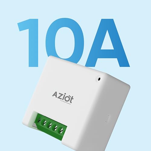 Image of AZIOT 2 Node Smart Switch - WiFi /Bluetooth Communication - Made in India - Timer Function - Works with Google Home and Amazon Alexa (2 Node)