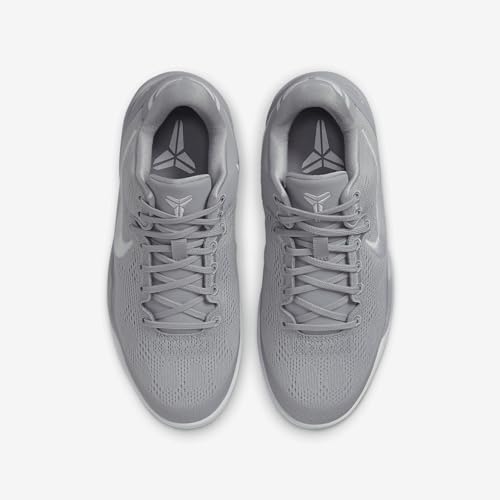 Kobe 8 Big Kids' Basketball Shoes (FN0266-003, Wolf Grey/Wolf Grey/White) Size 4.54