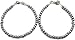 YONKU Hand_Crafted Unisex Hematite Round shape Smooth cut link chain stacking 7 inch bracelet YO-STRD-12395