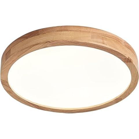 Plafonnier LED Schindora en bois Cover