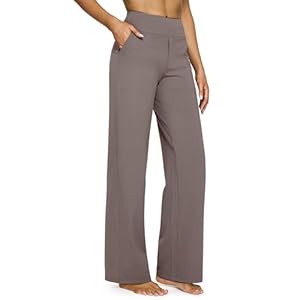 G4Free Yoga Pants Women Wide Leg Pants with Pockets High Waist Stretch Dress Casual Sweatpants Petite/Regular/Tall