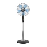 rowenta Turbo Silence Extreme 16-inch Stand Fan in Silver/Grey