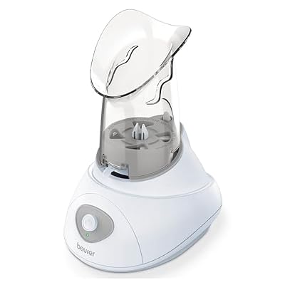 Beurer SI30 Steam Inhaler for Sinus Congestion & Allergies, Drug-Free, Quick 3-5 Minute Setup, Ultra-Quiet, Face Steamer with Variable Steam Control, Universal Mask, FSA/HSA Eligible