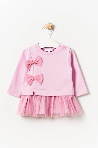 Mevsimlik Uzun Kollu%100 Pamuk Astarlı Kız Bebek Tüllü Elbise - Görsel 3