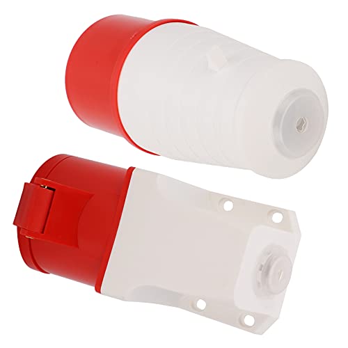 FTVOGUE Ensemble de Connecteur de Bougie 32A 5pin 3P + N + E, Prise de Bouchons Industriels Imperméable IP44, Ensemble de Douilles de Bouchons Industriels, 220-380V / 240-415V, Conception Spéciale