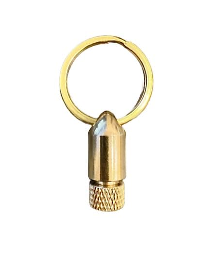 Presta to Schrader Valve Adapter, Keychain, Bicycle, Air Pump, Bike Tire, Tubular, Clincher, Solid Brass