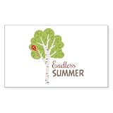 CafePress Endless Summer Sticker Rectangle Bumper Sticker Car Decal
