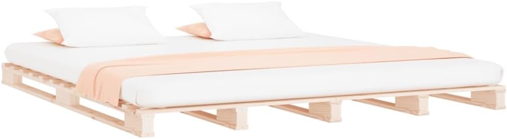 vidaXL Pallet Bed without Mattress Super King Size Solid Wood