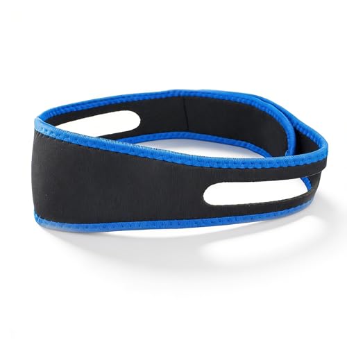 KOQAIIZ Sangle Anti-Ronflement Femme Homme Ceinture de Maintien de la Mâchoire Dormir Ceinture de Protection de la mâchoire Inférieure Réglable