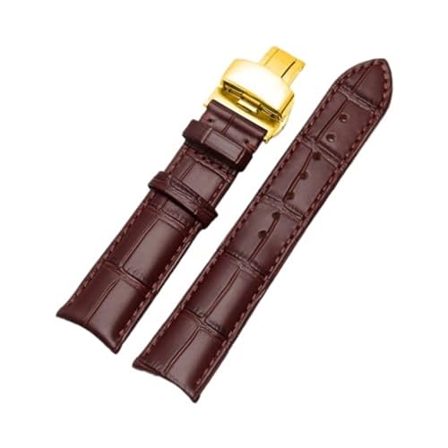 [CSXMSAW] BRETA Arc InterfaceU[EHb`Xgbv 19mm 20mm 21mm 22mmEHb`oh Tissot RossiniEHb`ohANZT[ Wƌ݊(Brown gold Clasp,21mm)