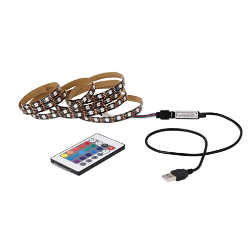 Tira LED RGB 5V 1 metro con control remoto USB miniatura 1