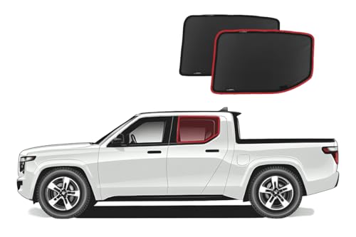 Pare-soleil pour Rivian R1T voyage en famille et confort thermique arrière