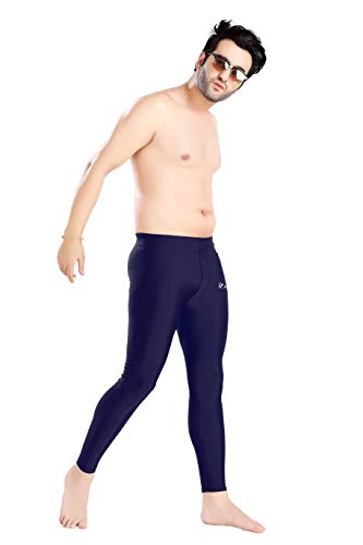 Image of Rovars Compression Pants Tights, Skins, Men's Legging, Base Layer for Gym, Running, Swimming, Cricket, Cycling, Football, Yoga, Basketball, Tennis, Badminton & More