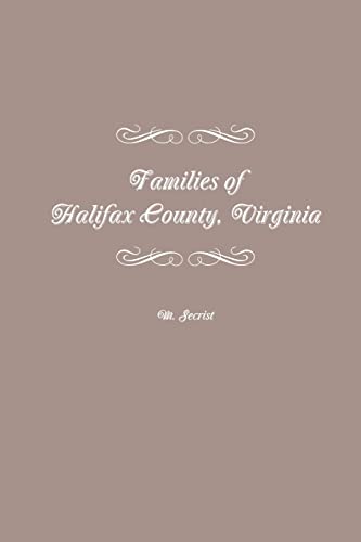 Families of Halifax County, Virginia