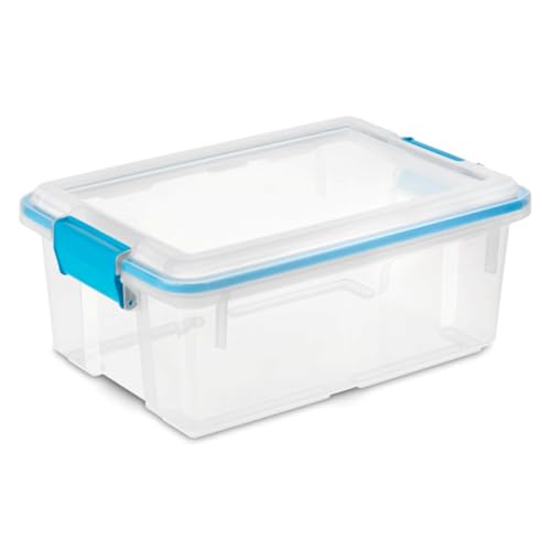 Image of Sterilite Gasket Storage Box with Lids for Home & Office, 12 Quart, 18-Pack