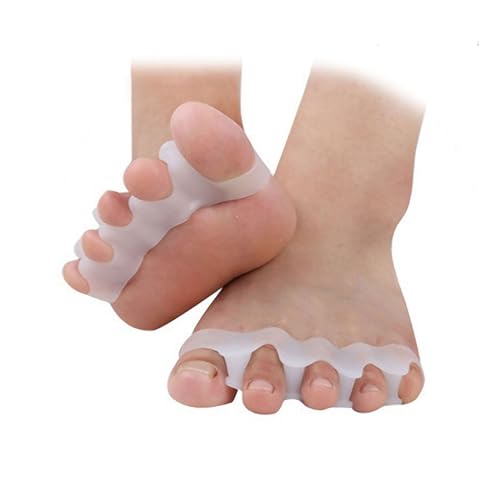 Image of Toe Separators Children, 2 Pairs Gel Toe Stretchers for Overlapping Toes | Kids Toe Separators Silicone, Toe Spacers Orthopedic Bunion Corrector, Hammer Straighten Correct Bunion Pain Toe for Kids