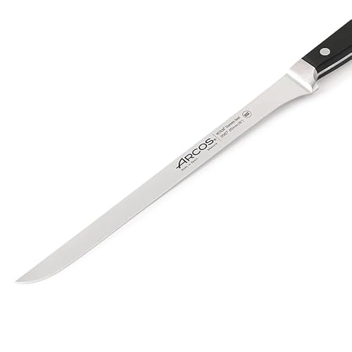 Miniatura 4 de Arcos Serie Clasica - Cuchillo Jamonero - Hoja De Acero Inoxidable Forjado Nitrum 250 Mm - Mango De Polioximetileno Pom Color Negro