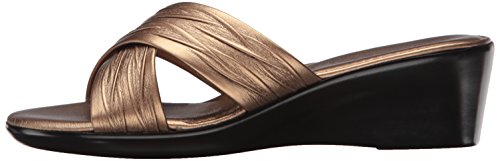 Italian Shoemakers Women's 168M Wedge Sandal, Bronze, 10 M Us #TOP7