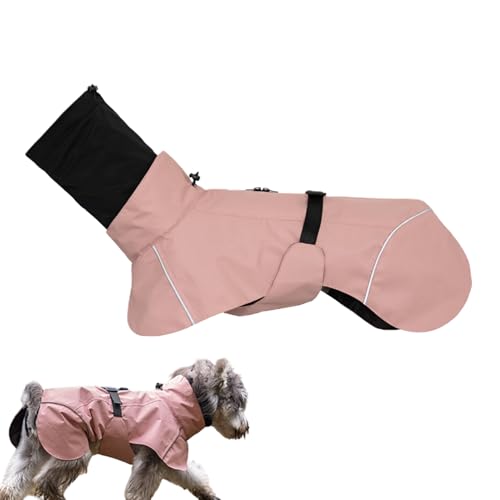 Ampia compatibilità: progettato con un doppio colletto per fornire una maggiore protezione contro la pioggia, perfetto per cani di piccola e media taglia che amano giocare all'aperto liberamente senza sentirsi limitati dai loro impermeabili, vestibilità comoda e adattabile