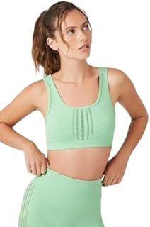 فورافر 21 حمالة صدر رياضية مخرمة بدون خياطة للنساء، من فور ايفر 21