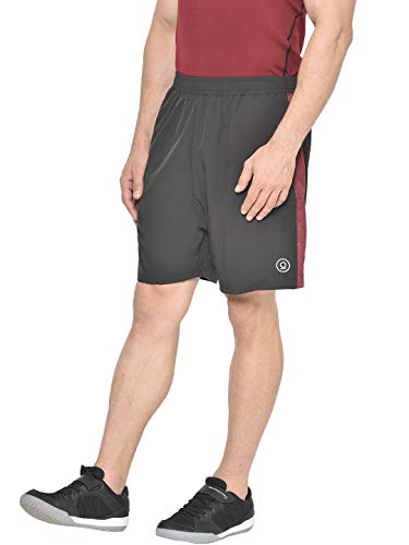 Image of CHKOKKO Men Shorts for Gym Sports or Running | Dry-Fit Fabric Single Layered Active Summer Workout Wear Knee Length Regular Fit | Elastic Waist with Front and Back Pockets