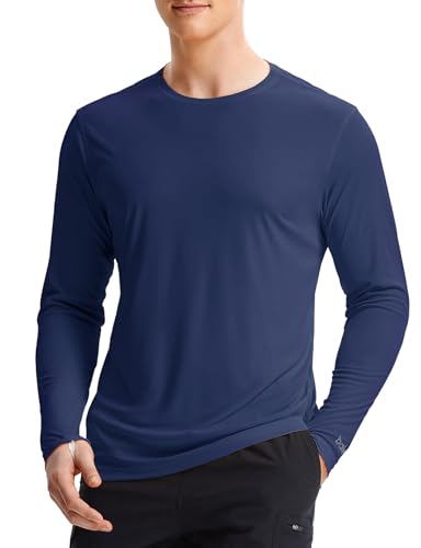 baleaf Men's Sun Shirts UPF 50+ UV Protection SPF Long Sleeve Rash Guard Fishing Outdoor Quick Dry Lightweight