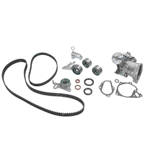 Timing Belt + Hydraulic Tensioner Kit with Water Pump for Mitsubishi Triton ML MN & Challenger PB PC 4cyl 2.5L 4D56T 2008 2009 2010 2011 2012 2013 2014 2015