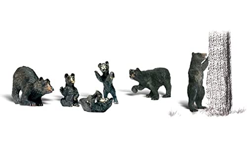 N Black Bears ours noir de collection resine mate