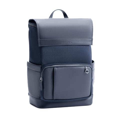 Maverick & Co. Maximus Men’s Laptop Backpack – Work, Travel, Tech, Business, Nylon, Stylish College Daypack (Navy)