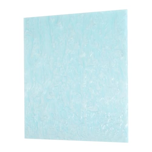 Image of MECCANIXITY 1 Pcs Glitter Pearl Acrylic Sheet,12 inch x 12 inch x 1 /8 inch Pearlescent Cast Pmma Plastic Sheets Extruded Translucent Blanks for DIY Art Crafting Laser Cutting & Engraving,Light Blue